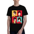 thumbnail image 4 of 180g Cotton Unisex T-Shirt - Beatles-Inspired Pop Art Graphic, Black & White, S-5XL, 4 of 6