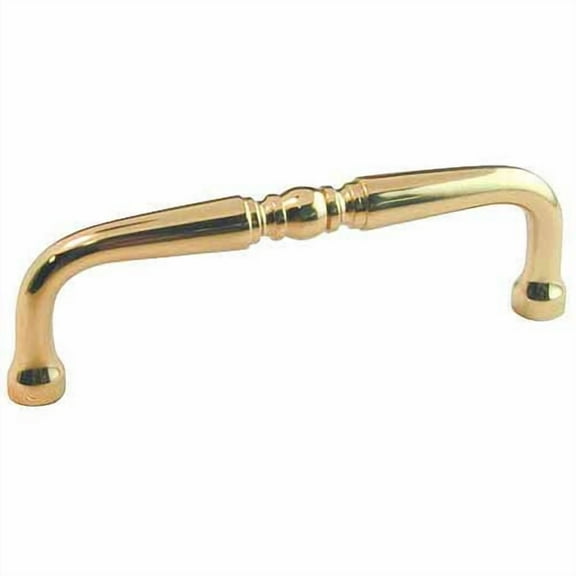 Ultra 137968 Trendset Solid Brass Pull Handle, Polished Brass