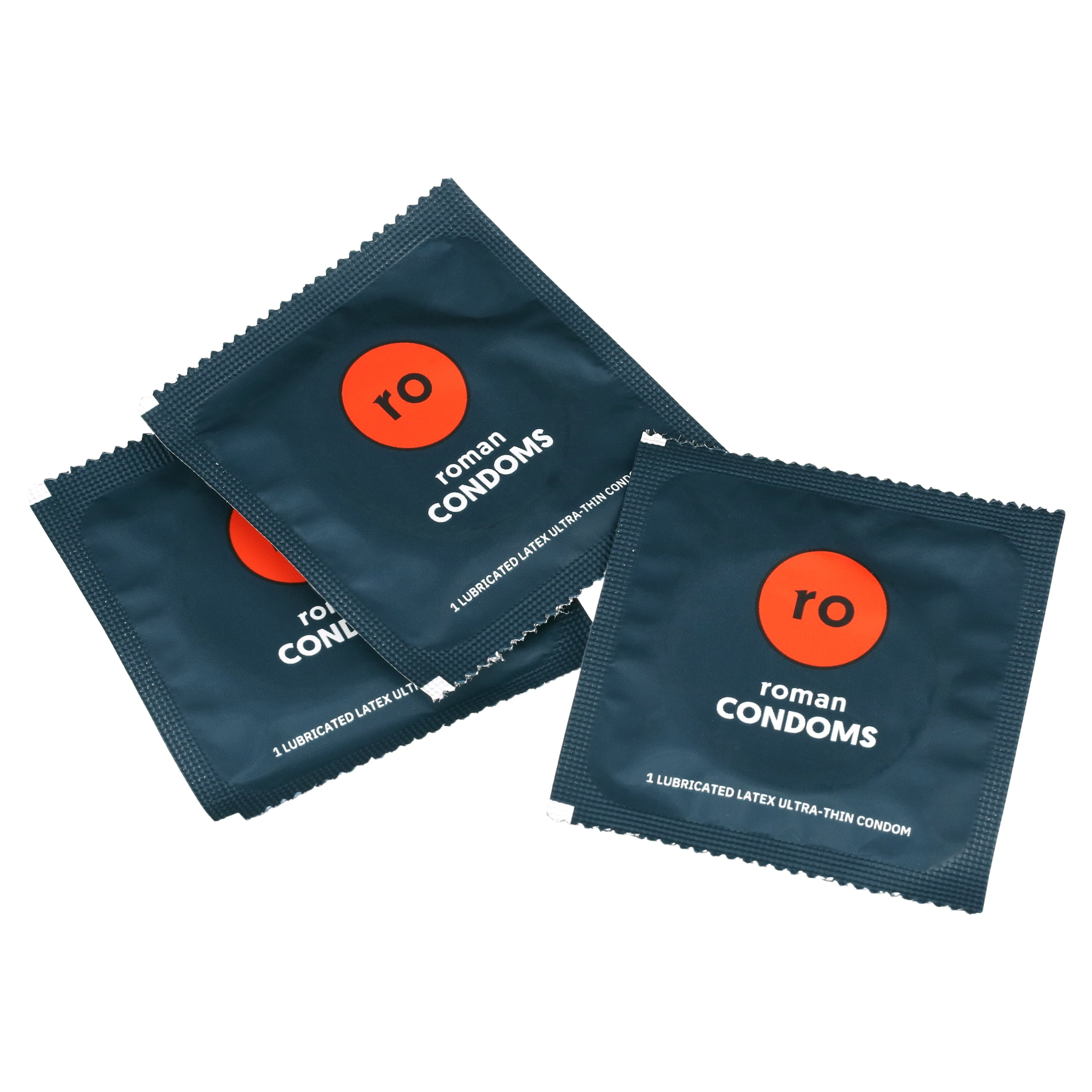 Roman Ultra Thin Condoms, 100% Natural Latex Lubricated Condoms, FSA/HSA Eligible, 3 Pack