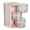 Pink, variant on Small Mesh Metal Desk Pen Holder Title:Small Mesh Desk Pen Holder, 2‑Compartment Metal Desktop Stationery Organizer 4.13×4.13×3.82In, Black