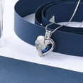 thumbnail image 4 of Heart with Pigeon Necklace that Opens inside Cremation Jewelry for Ashes Holder Pendent for Ashes and Chain Urn Necklace for Ashes of Loved One, 4 of 7
