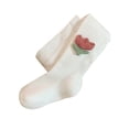 thumbnail image 2 of Medias para niñas, mallas tejidas de algodón con patas, medias transpirables y cálidas para niños pequeños para Otoño Invierno XL, 2 of 5