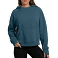 thumbnail image 1 of Timegard Quarter Zip Pullover Women Cropped Long Sleeve Tops Fall Winter Comfy Solid Color Sweatshirts, 1 of 6