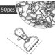 thumbnail image 2 of 50 Pcs Swivel Keyrings Clasps, Swivel Lobster Keyrings Clasps, Swivel Trigger Snap Hooks With D Ring, 2 of 3