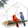 thumbnail image 1 of Window Bird Feeder with Strong Suction Cups for Outside - Clear Window Bird Feeders Outdoor Suction  Bird Feeder Window Mounted  Detachable Seed Tray  Easy to Clean and Refill, 1 of 9
