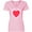 Classic Pink, variant on Inktastic Valentine Red Heart with Dots Women's V-Neck T-Shirt