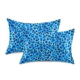 thumbnail image 3 of Ryvnso Satin Pillowcase Leopard Blue Pillow Cases Standard Size 26x20in, 3 of 6