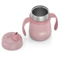 thumbnail image 4 of Thermos Baby 7 oz. Vacuum Insulated Stainless Steel Sippy Cup with Handles - Rose, 4 of 5