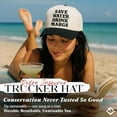thumbnail image 2 of Save Water Drink Margs Hat, Funny Trucker Cap for Women, Embroidered Statement Baseball Hat, Retro Party Hat for Summer, Beach, or Brunch, 2 of 5
