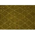 thumbnail image 1 of Ahgly Company Indoor Rectangle Oriental Yellow Industrial Area Rugs, 2' x 4', 1 of 4