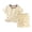Light Yellow, variant on Xudanell Bamboo Viscose Toddler Animal Pajamas Girls Cool Short Summer 12M-8Y Snug fit Pjs Set 2pcs (3-4 Years,Beige)