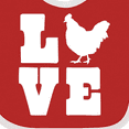 thumbnail image 4 of Inktastic Love Chickens Boys or Girls Baby Bib, 4 of 4