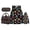Astronaut Print, variant on Giraffe Cute Bookbag and Lunchbox Set 4 piece Durable Kids Backpack with Pencil Bags Water Bottle Sleeve for Elementary School Students Back to School Gifts