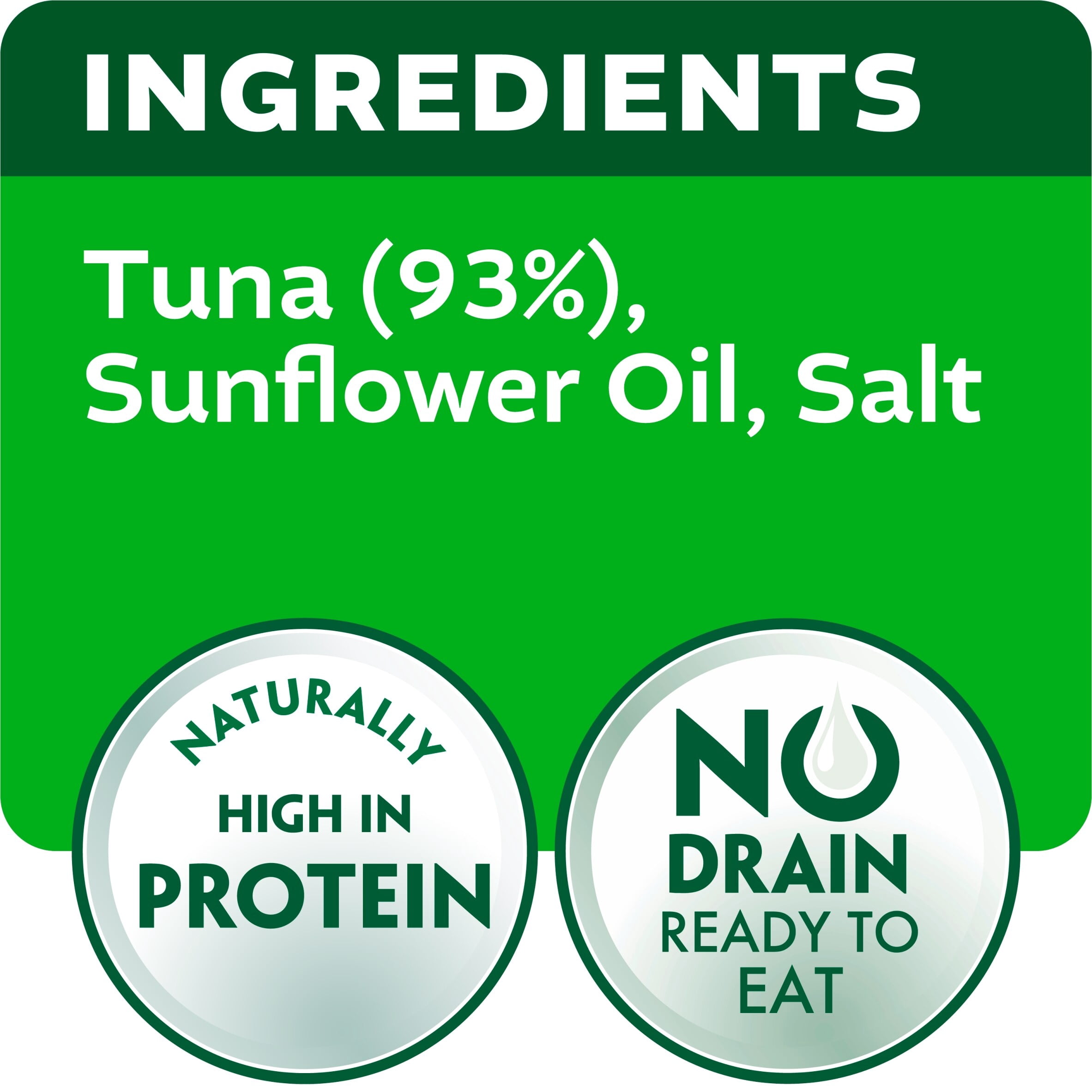 John West No Drain Fridge Pot Tuna Steak with a Little Sunflower Oil 110g, Imported from Britain