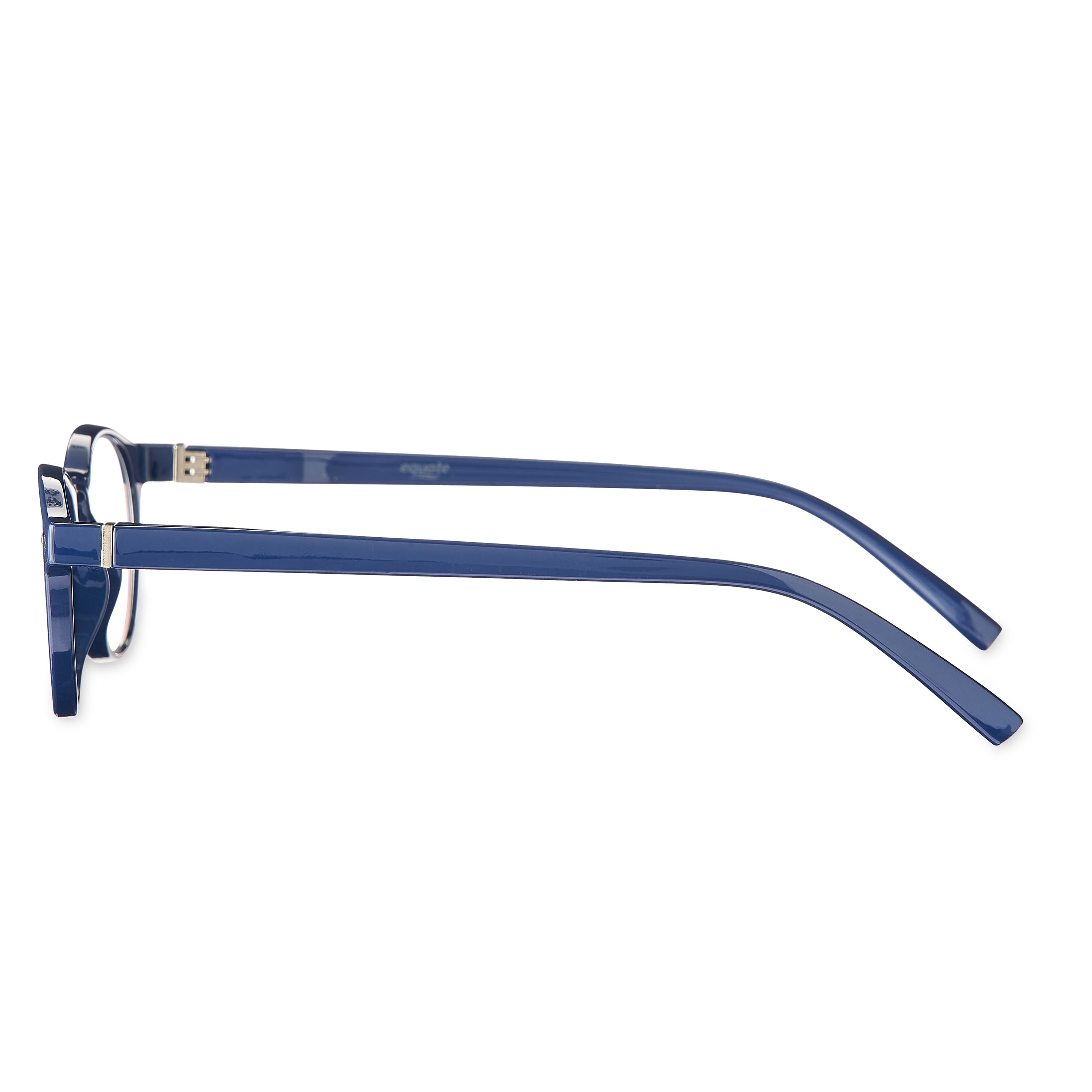 Equate Unisex Kai Bluelight Readers with Case, Navy, +1.25