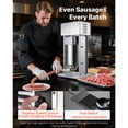 thumbnail image 2 of KFFKFF Electric Sausage Stuffer, 22 LBS / 10 L Vertical Meat Filler with Adjustable Speed, Stainless Steel Sausage Maker, Foot Pedal & 4 Filling Tubes, Suitable for Commercial and Home Use, 2 of 9