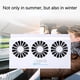 thumbnail image 2 of Xihbxyly oferta del dia Ventilador de escape solar para automóvil Ventilador inalámbrico para radiador de automóvil Ventilador de ventilación para automóvil, 2 of 5