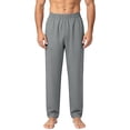 thumbnail image 4 of Miqool Mens Casual Pants Elastic Waist Lightweight Loose Straight Leg Lounge Pants Home Yoga Trousers with Pockets, 4 of 7