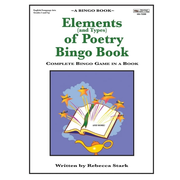 Elements of Poetry Bingo Book Paperback