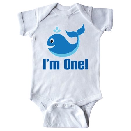 

Inktastic Babys 1st Birthday Boys Whale Gift Baby Boy Bodysuit
