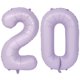 thumbnail image 1 of Globo LVMOQIQIU, número 20, color morado, 40 cm, lámina de aluminio para fiesta, 2 unidades, 1 of 7