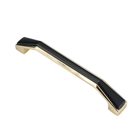 BE-TOOL 5 Pack Cabinet Pull Handle Zinc Alloy Drawer Handle Hole Spacings 96mm/3.77" for Kitchen Cabinets Cupboard Handle'S Replacements Black-Silver