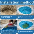 thumbnail image 3 of Ebaokuup 6.5 x 6.5 Ft 2-in-1 Baby Beach Pool & Beach Blanket for Toddlers, 3 of 6