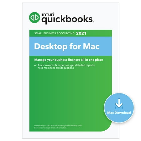 QuickBooks Desktop Pro for Mac 2021, Intuit, (PC Download), (028287561205)