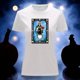thumbnail image 3 of Playera Blusa Con Impresion De Doña Ines De Loteria Dia De Muertos Tradicion Mexicana Color Blanco Talla Chica Marca Emil SaEs, 3 of 4