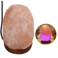 thumbnail image 5 of Touch Dimmer Control Himalayan Salt Lamp, Elegant Wooden Base Crystal Salt Lamp With Negative Ions Release, Natural Landscape Light For Bedside Night Lamp, 5 of 5