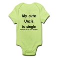 thumbnail image 1 of CafePress - My Cute Uncle Is Single Infant Bodysuit - Baby Light Bodysuit, 1 of 1