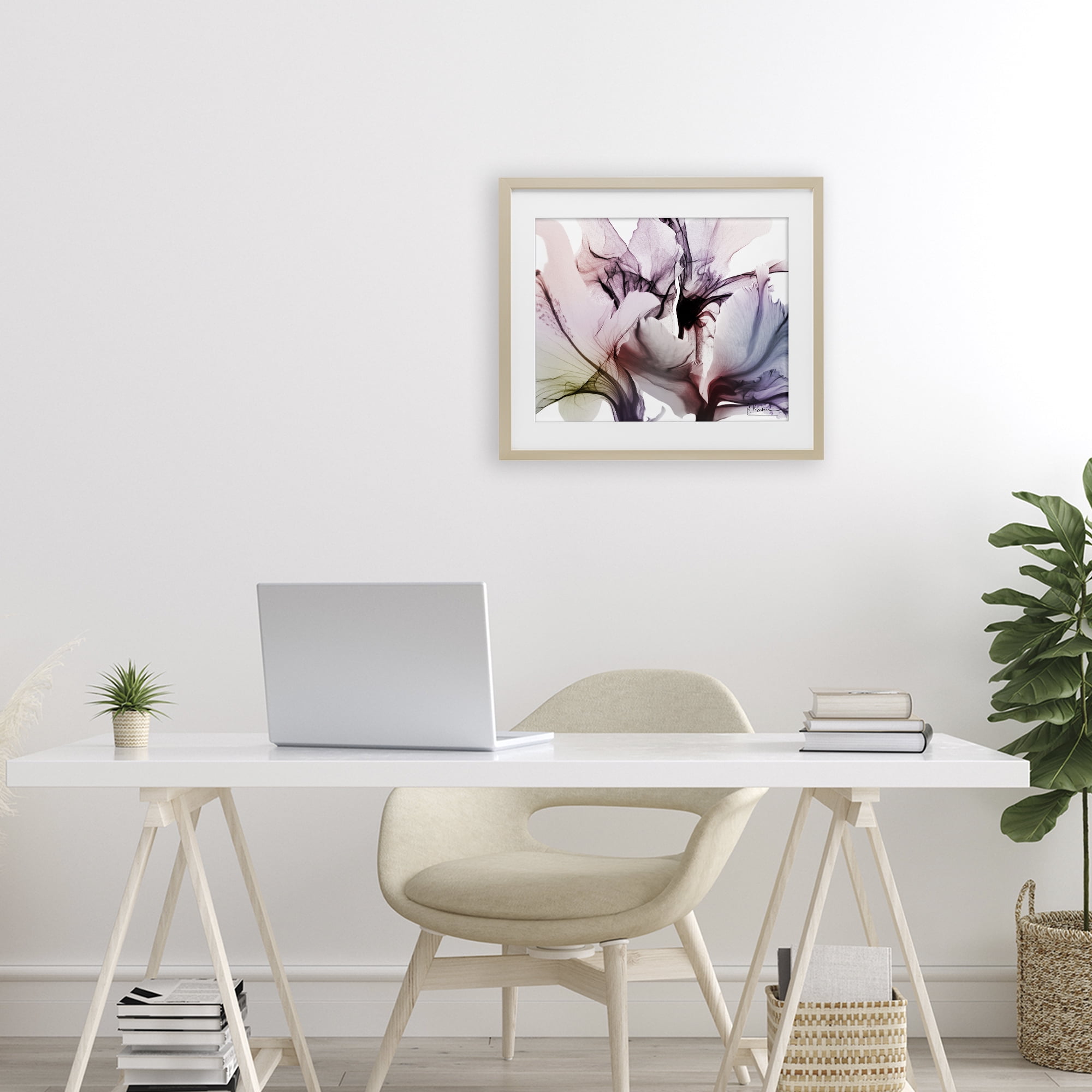 Stupell Industries Brilliant Song Flower Petals Birch Framed Print Under Glass, design by Albert Koetsier