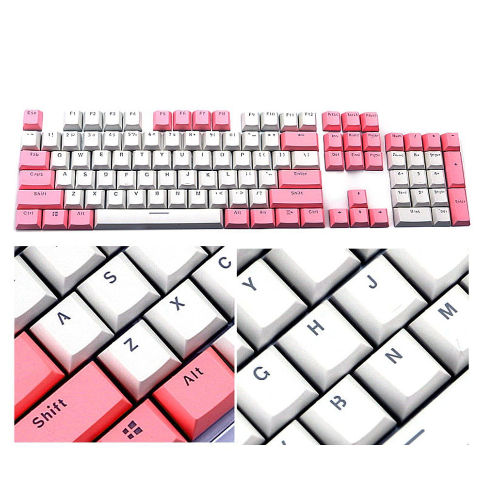 Translucent Double Shot PBT 104 KeyCaps Backlit for Cherry MX Keyboard Switch 