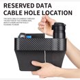 thumbnail image 6 of Car Seat Gap Filler, Vehicle Seat Organizer, Multifunctional Storage Box with Cup Holder and USB Charger for Car Interior, 1 Pack, 6 of 6