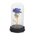 thumbnail image 3 of Fyydes 24K Gold Plated Rose Flower LED Light with Glass Cover Base Valentines'Day Wedding Gift, 3 of 8