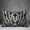 thumbnail image 3 of Creative Products Black Background Folk Pattern 14x20 Indoor / Outdoor Pillow, 3 of 3