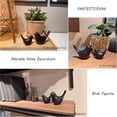 thumbnail image 4 of Estatuas de animales de cerámica FANTESTICRYAN Black Bird para decoración del hogar, 4 of 6