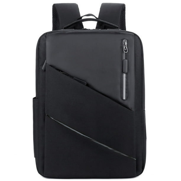 Mochilas universitarias para mujeres, mochila de viaje para computadora portátil, mochila liviana para computadora, negra