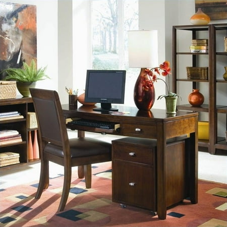 American Drew Tribecca Desk With File Caddy In Root Beer Finish