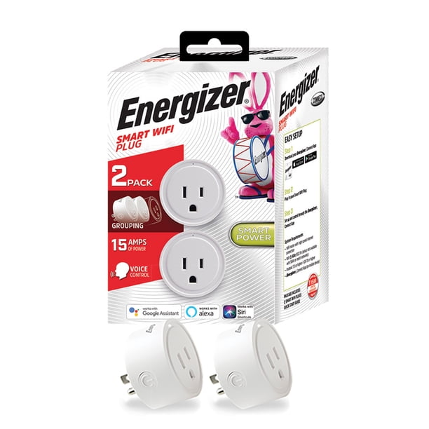 Energizer Connect 15-Amp Smart Wi-Fi Plugs (2 Pack) - Walmart.com