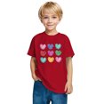 thumbnail image 4 of BLVB Toddler Kids Valentine's Day Shirts Boys Girls Cute Love Heart Graphic T-Shirt Short Sleeve Tee Tops 3-10 Years, 4 of 6