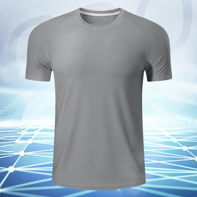 pstuiky camisetas de hombre, Camisa informal de manga corta con cuello redondo y estampado de cera lavada de color liso para hombre camisas casuales para hombre xxl