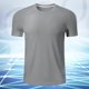 thumbnail image 1 of pstuiky camisetas camisas para hombre, Camisa informal de manga corta con cuello redondo y estampado de cera lavada de color liso para hombre ropa de hombre l, 1 of 7