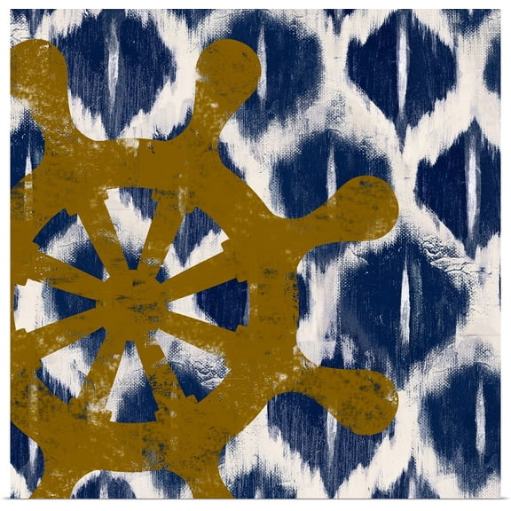 Great BIG Canvas | Rolled Patricia Pinto Poster Print entitled Nautical Ikat II