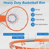 Gymax 15'' Basketball Rim Wall Door Mounted Basketball Hoop w/ All ...