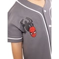 thumbnail image 4 of Marvel Spider-Man Toddler Button Down Baseball Jersey with Short Sleeves, Sizes 12M-5T, 4 of 7