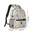 thumbnail image 2 of Lsque Pikmin Pattern Comfortable Student Backpack - Ergonomic Design, Durable, Water-Resistant, Multi-Compartment,Travel, and Outdoor Activities, 2 of 7