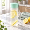 thumbnail image 2 of MOPOOR Small High-Temperature Wide Mouth Drink Bottle,Portable Water Bottle with Lanyard Plastic Reusable Drinking Cup Leakproof Travel Water Bottle for Gym Office Home Travel Outdoor Sports, 2 of 7