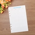 thumbnail image 5 of CIMAXIC 1 Set Assorted Periods Loose-leaf Filler Papers 6-Hole Spiral Notebook Paper Replacement (A5),8.27"X5.51"X0.2", 5 of 5