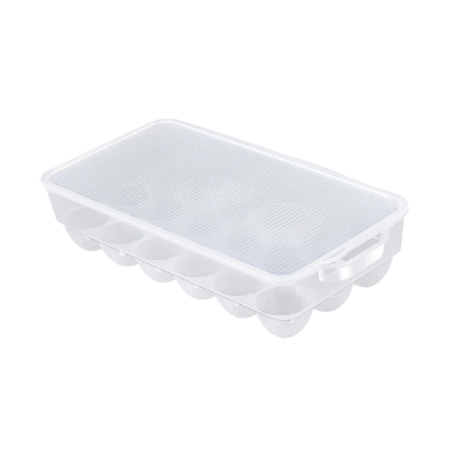 TISHITA Transparent Egg Storage Box Egg Storage Solution with Cover Storage Box Egg Drawer Fridge Egg Tray Refrigerator Egg Organizer